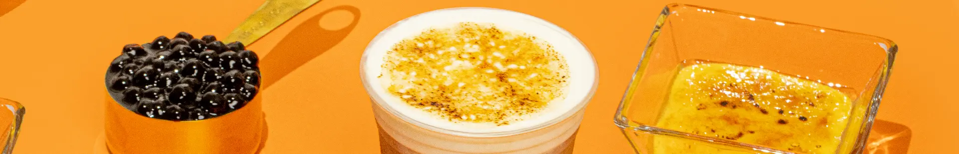 Toppings de tapioca, perlas y soft gelato de BLÜ